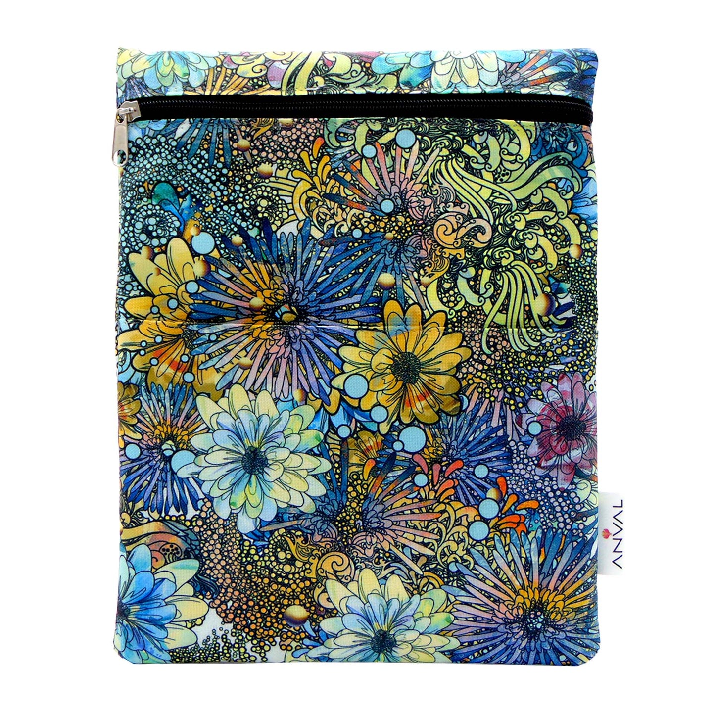 Funda para libro, Impermeable, con cremallera, bolsillo exterior