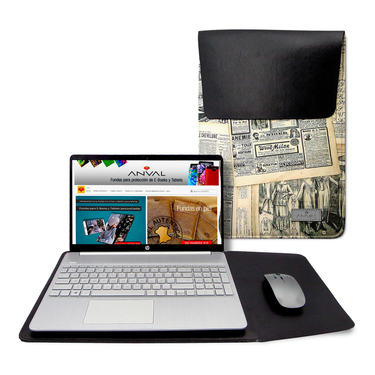 Funda PERSONALIZABLE para Notebook - Ordenador Portátil - Vertical