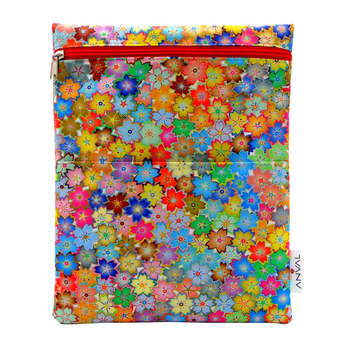 Funda para libro, Impermeable, con cremallera, bolsillo exterior