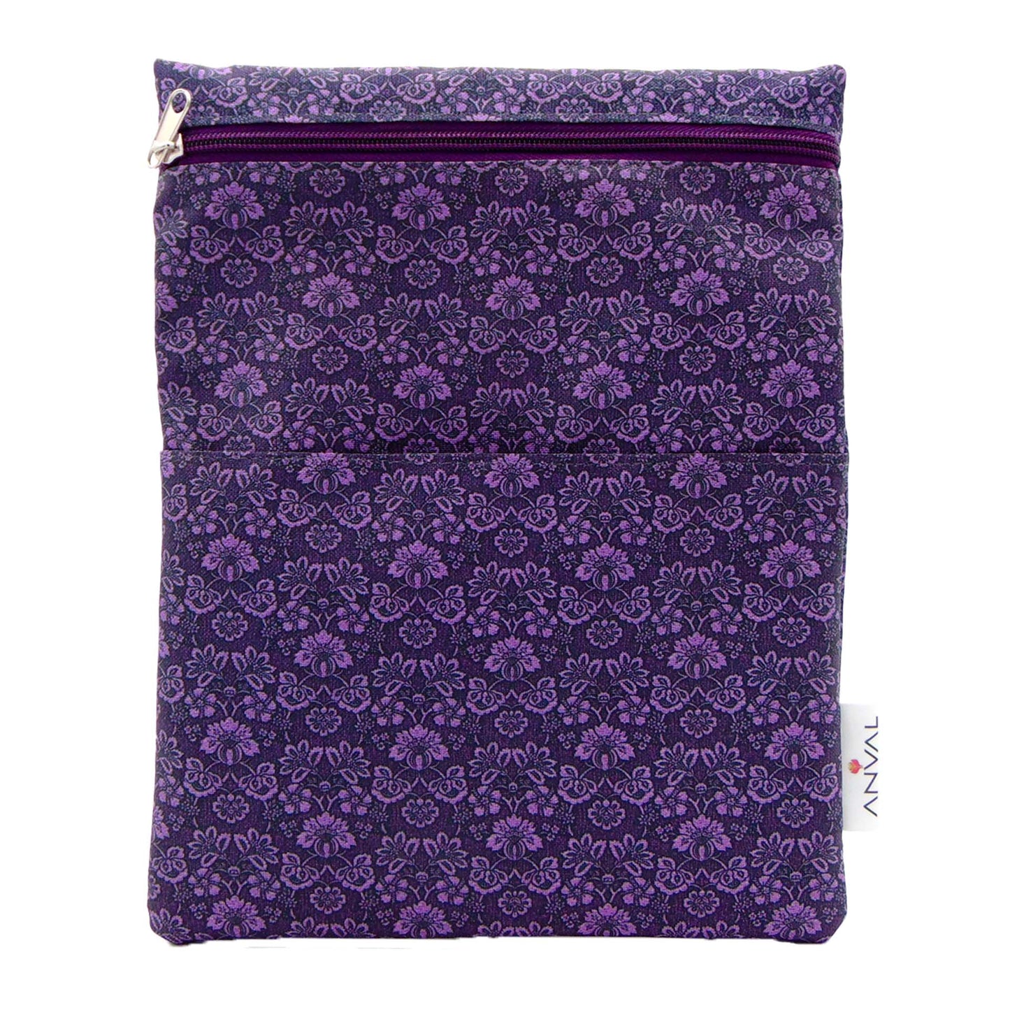 Funda para libro, Impermeable, con cremallera, bolsillo exterior