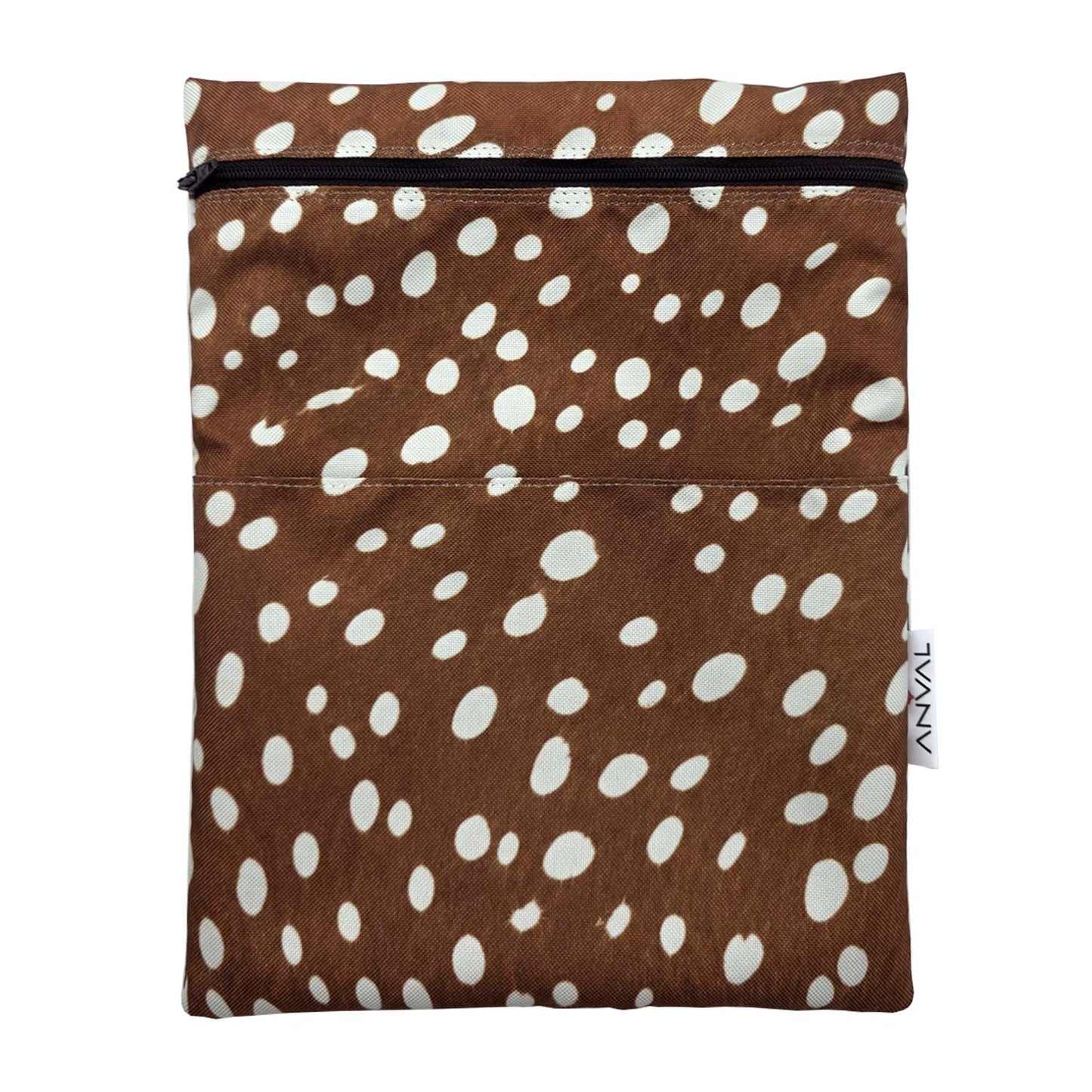 Funda para libro, Impermeable, con cremallera, bolsillo exterior