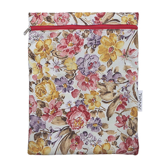 Funda para libro, Impermeable, con cremallera, bolsillo exterior - Colección ACUARELA
