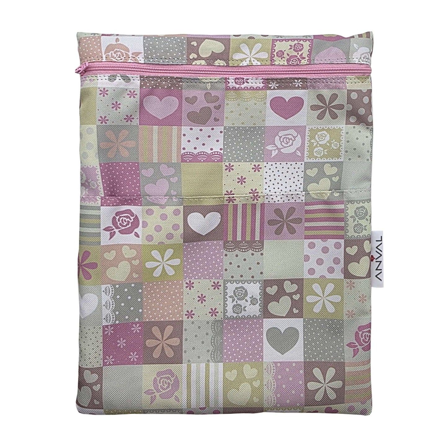 Funda para libro, Impermeable, con cremallera, bolsillo exterior - Colección ACUARELA