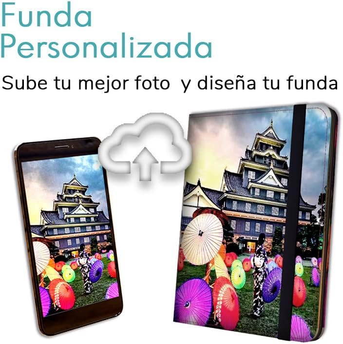 Funda para eBook Personalizada - Elige imágen y tamaño - Libro electrónico - eReader - 6" a 10,1" (Elástico)