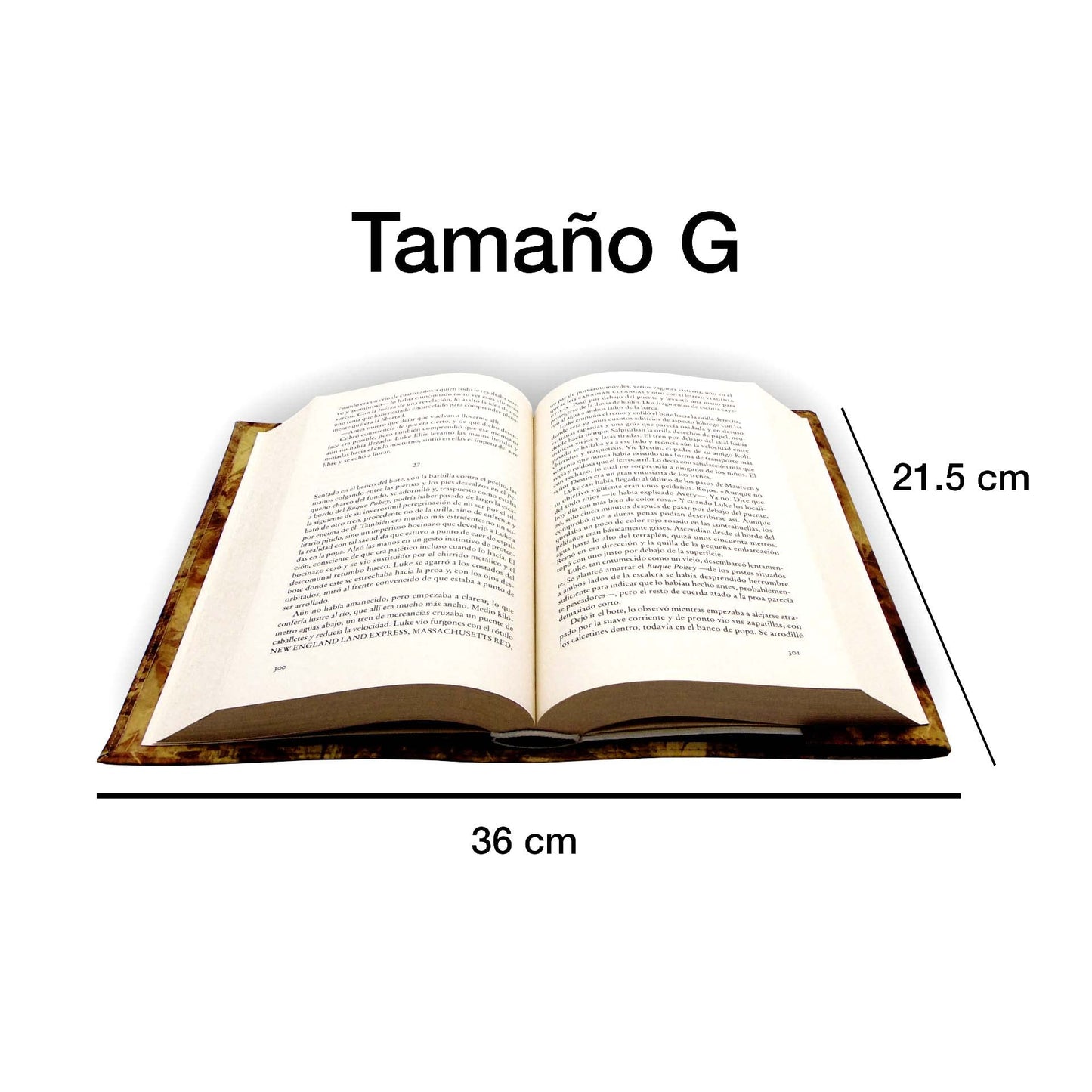 Funda para libro Ajustable, 3 tamaños - Colección Letras