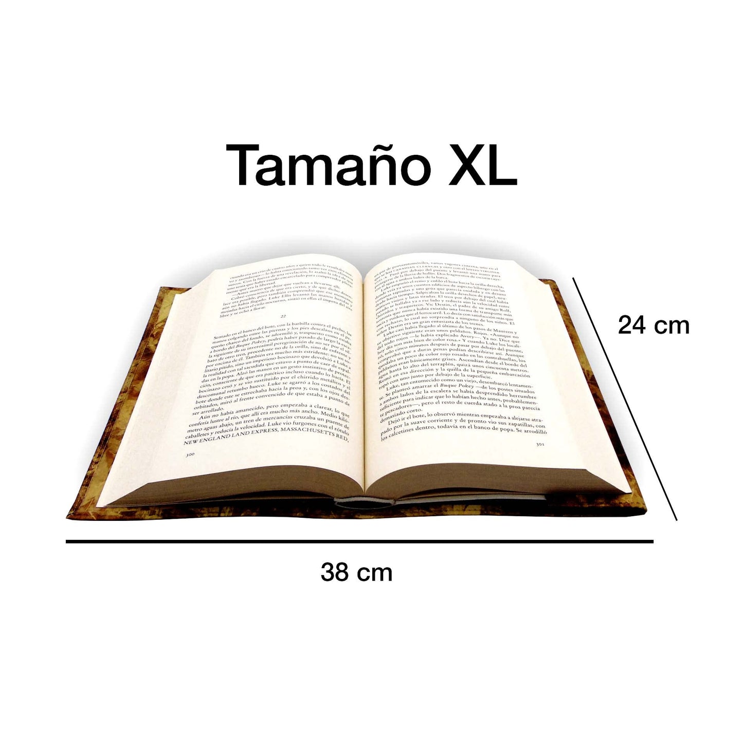 Funda para libro Ajustable, 3 tamaños - Colección Letras
