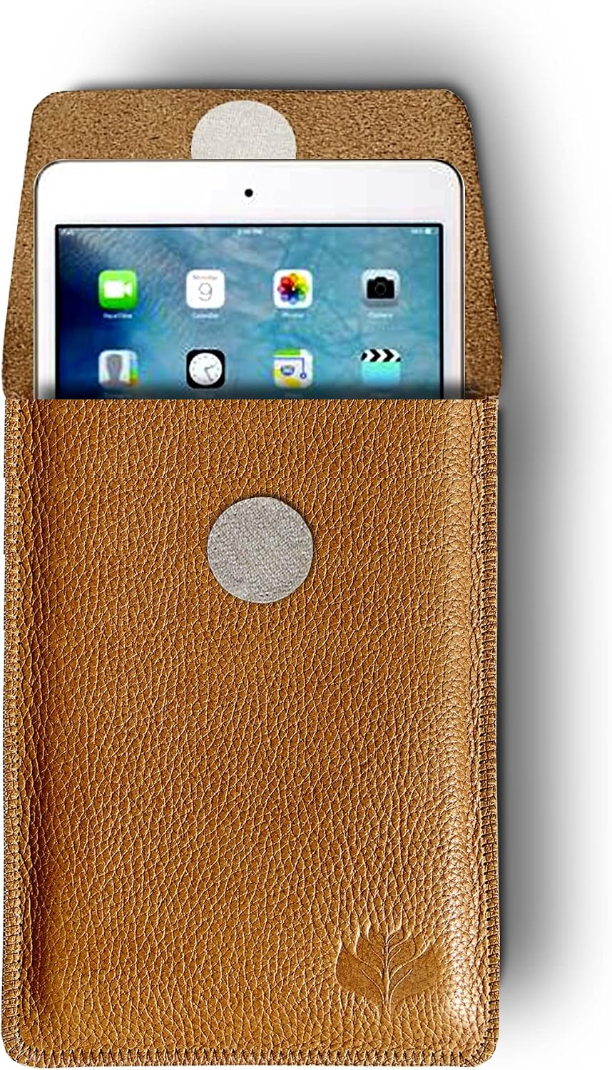 Funda de Piel para Libro electrónico eReader eBook de 6 Pulgadas - Piel AUTÉNTICA - 6" Universal - 100% Cuero Natural -B-