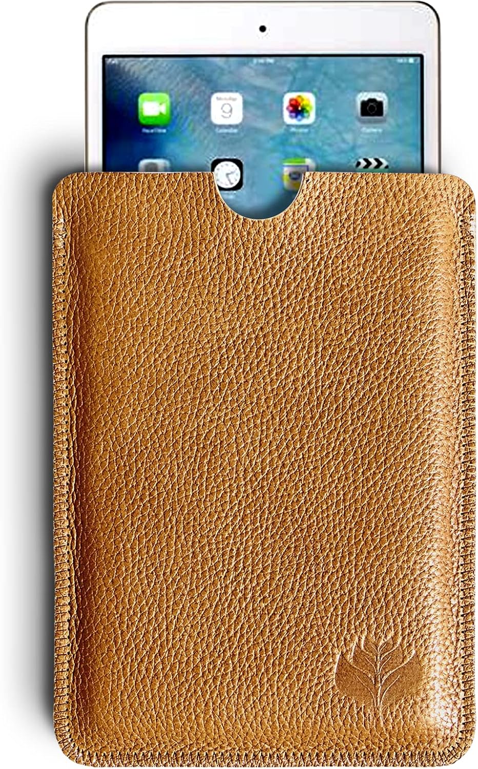 Funda de Piel para Libro electrónico eReader eBook de 6 Pulgadas - Piel AUTÉNTICA - 6" Universal - 100% Cuero Natural -A-
