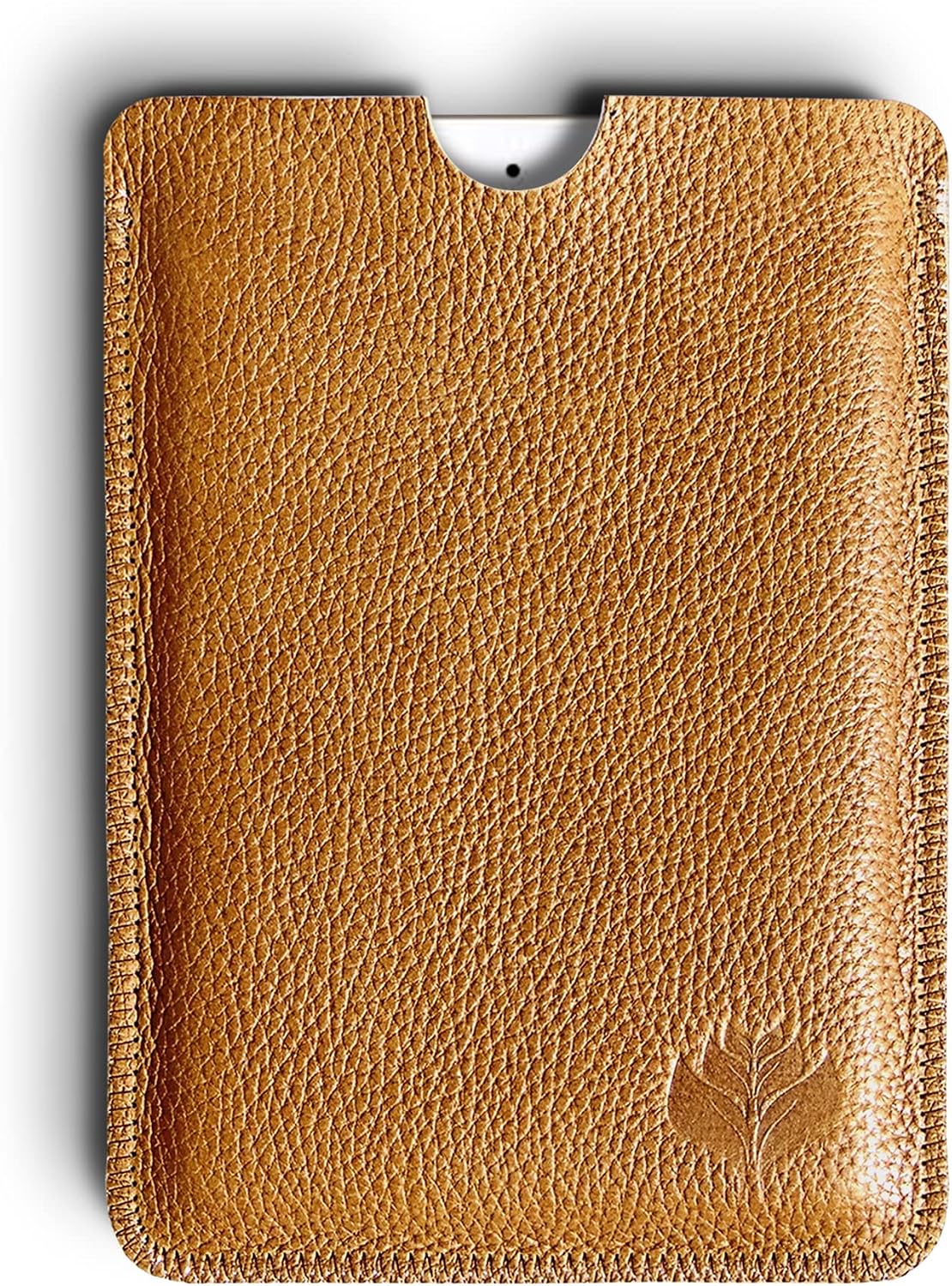 Funda de Piel para Libro electrónico eReader eBook de 6 Pulgadas - Piel AUTÉNTICA - 6" Universal - 100% Cuero Natural -A-