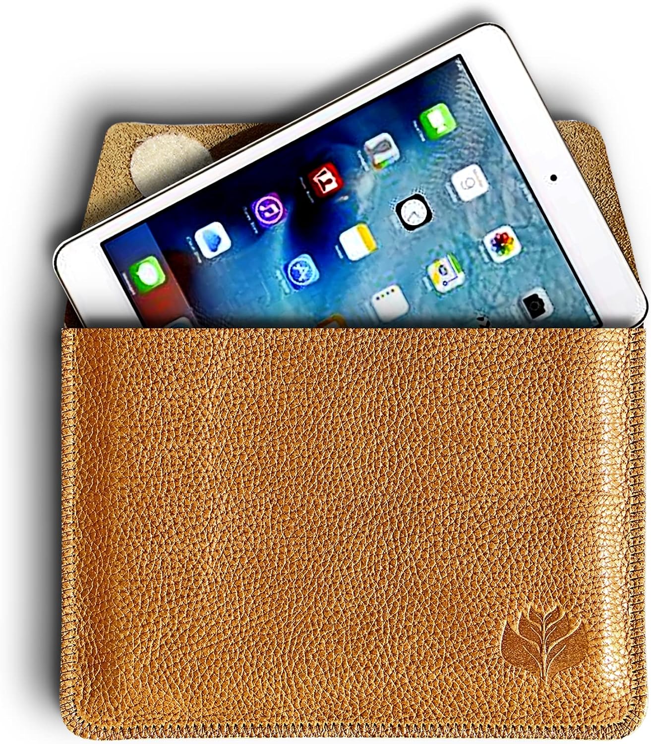 Funda de Piel para Libro electrónico eReader eBook de 6 Pulgadas - Piel AUTÉNTICA - 6" Universal - 100% Cuero Natural -C-