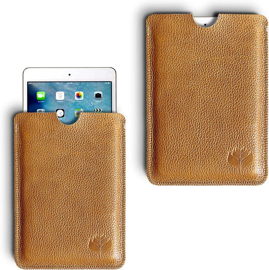 Funda de Piel para Libro electrónico eReader eBook de 6 Pulgadas - Piel AUTÉNTICA - 6" Universal - 100% Cuero Natural -A-