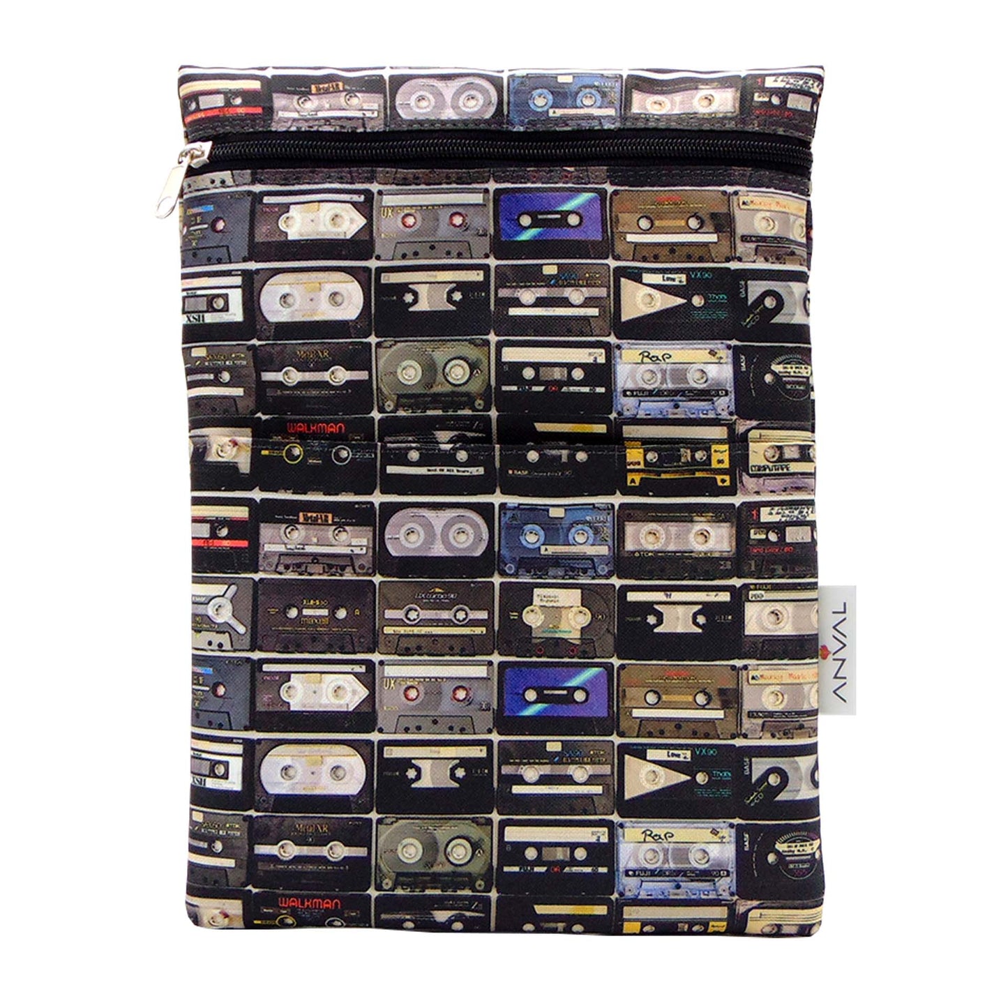 Funda para libro, Impermeable, con cremallera, bolsillo exterior