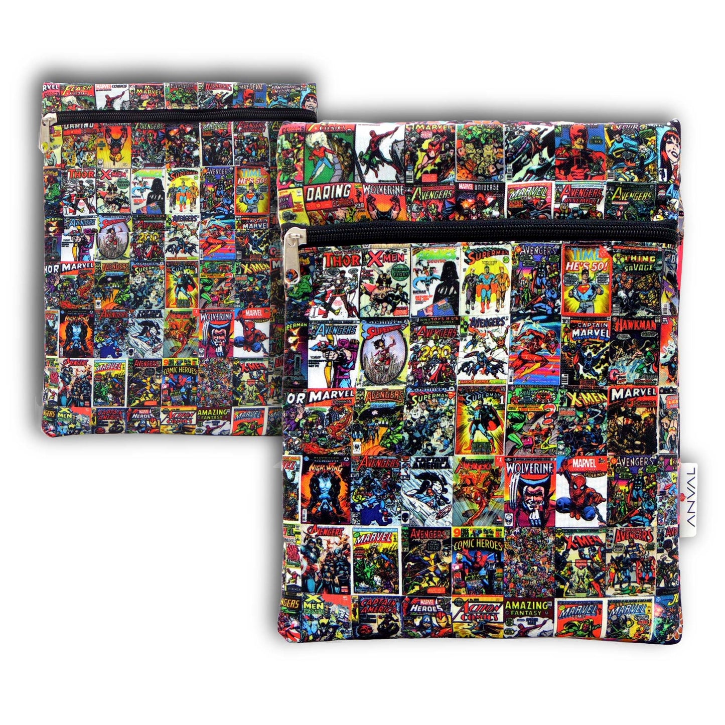 Funda para Libro, Impermeable, Interior Forrado,con Cremallera, Doble Bolsillo Exterior