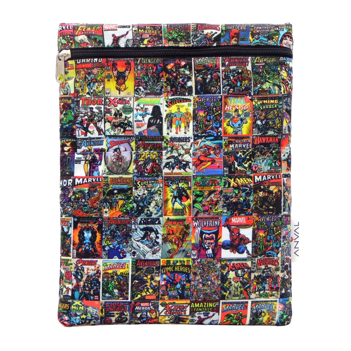 Funda para Libro, Impermeable, Interior Forrado,con Cremallera, Doble Bolsillo Exterior