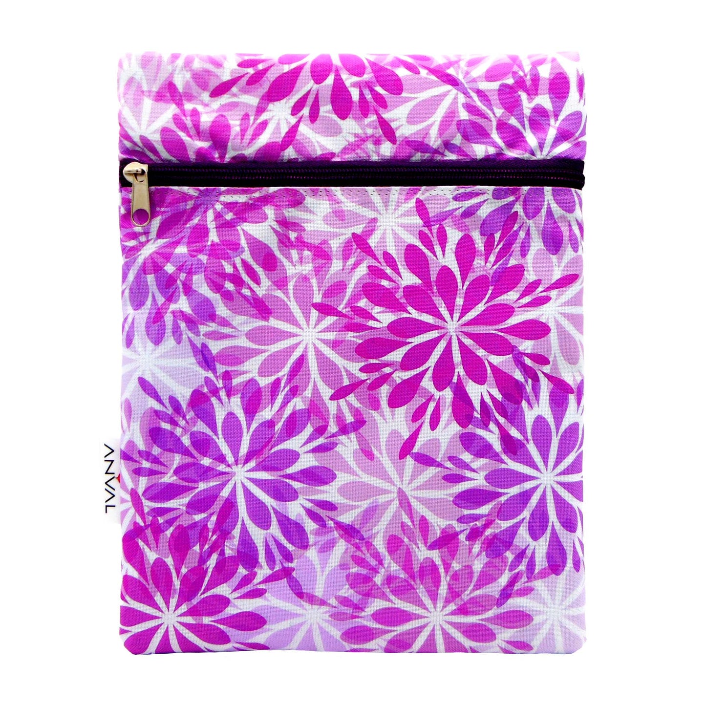 Funda para libro, Impermeable, con cremallera, bolsillo exterior