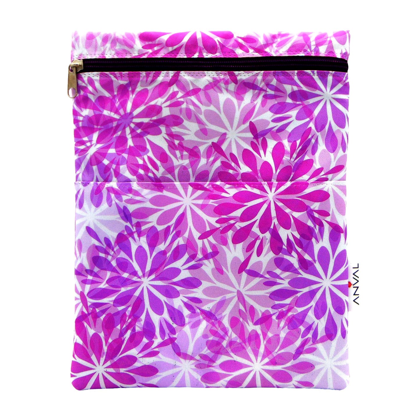Funda para Libro, Impermeable, Interior Forrado,con Cremallera, Doble Bolsillo Exterior