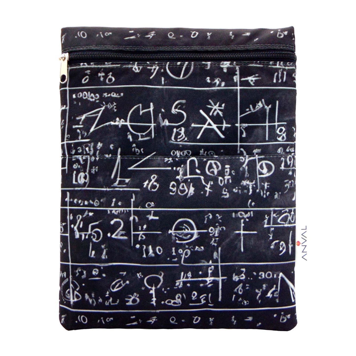 Funda para Libro, Impermeable, Interior Forrado,con Cremallera, Doble Bolsillo Exterior