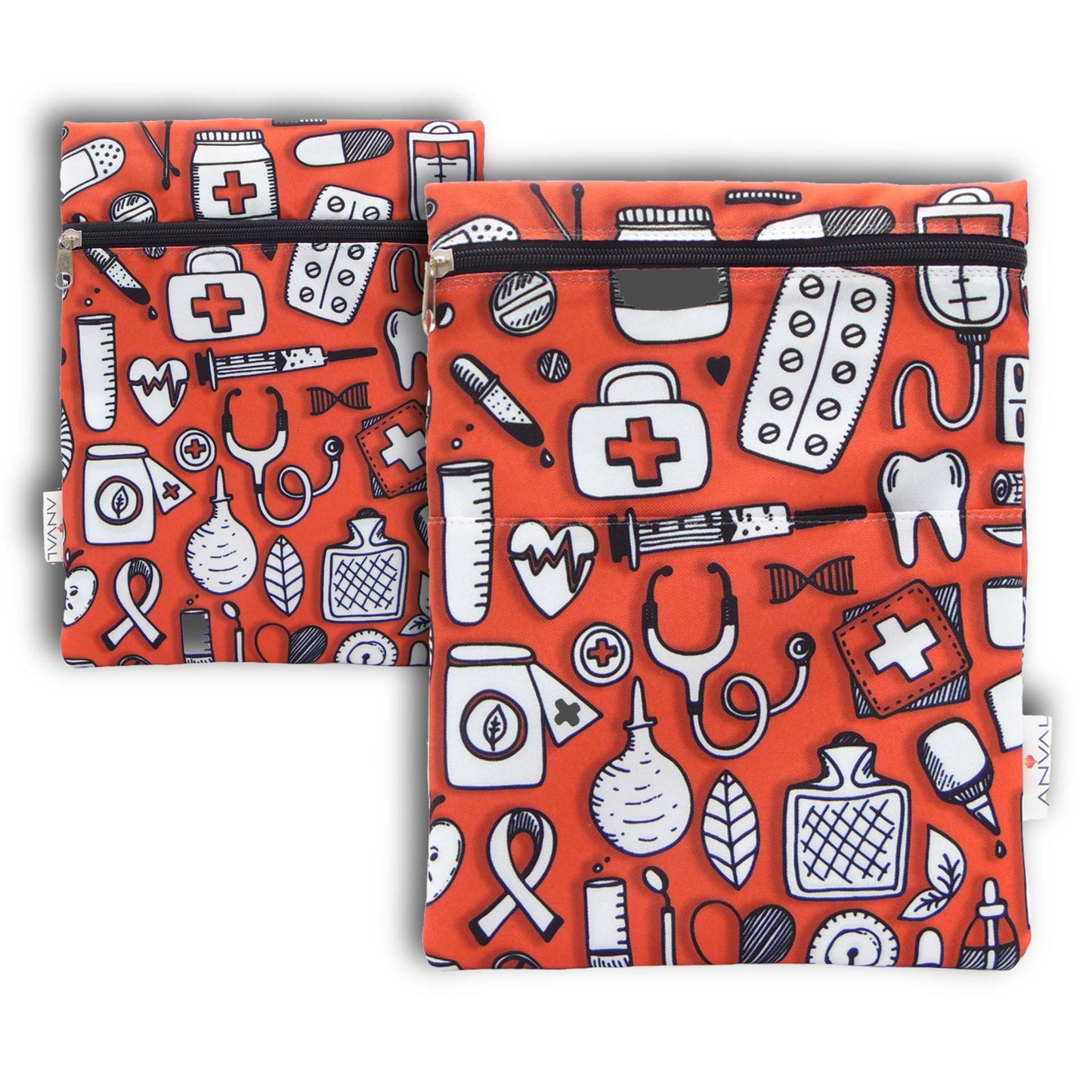 Funda para Libro, Impermeable, Interior Forrado,con Cremallera, Doble Bolsillo Exterior