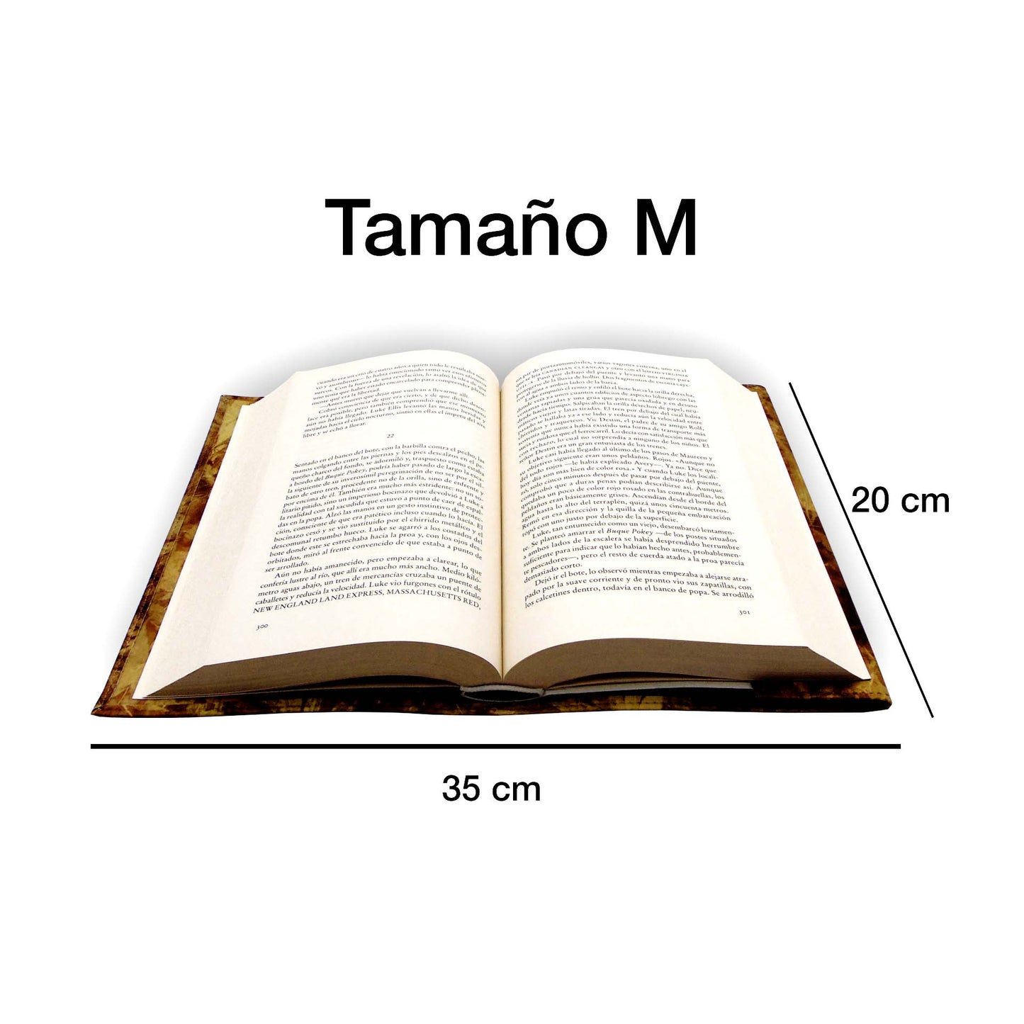 Funda para libro Ajustable, 3 tamaños - Colección Letras