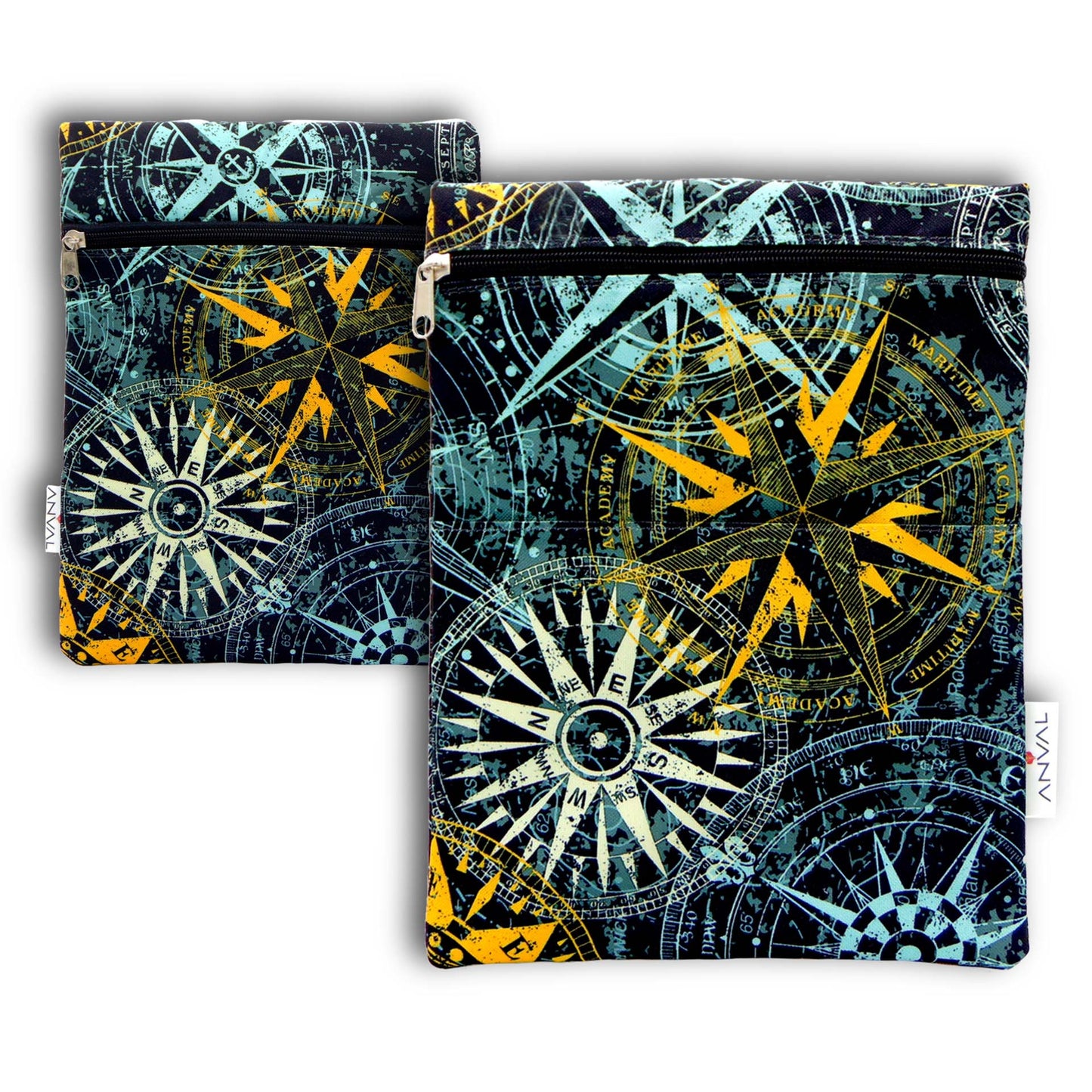 Funda para Libro, Impermeable, Interior Forrado,con Cremallera, Doble Bolsillo Exterior