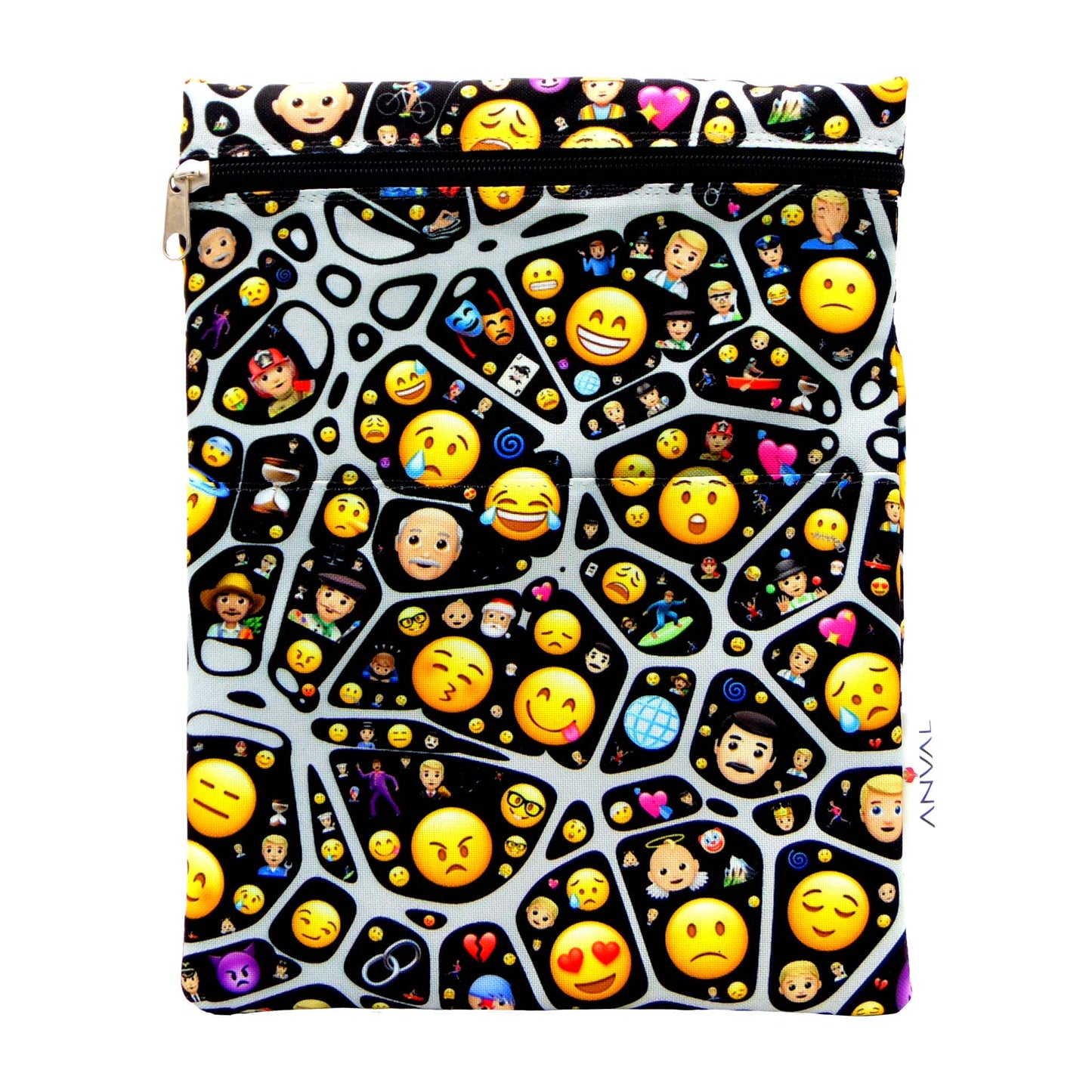 Funda para Libro, Impermeable, Interior Forrado,con Cremallera, Doble Bolsillo Exterior