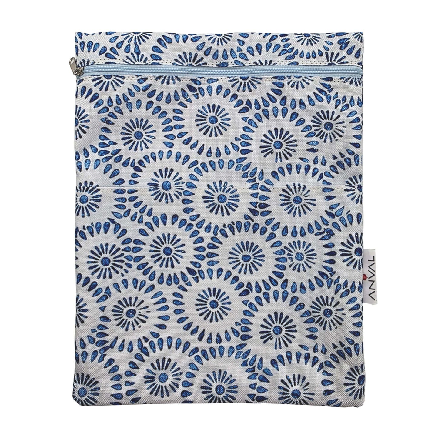 Funda para libro, Impermeable, con cremallera, bolsillo exterior - Colección ACUARELA